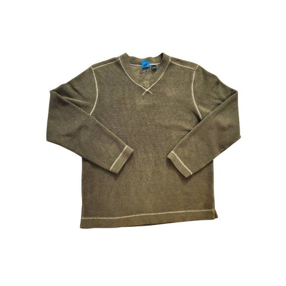 VTG Eastern Mountain Sports EMS Polyester sweater green stretch mens Medium - Picture 1 of 8